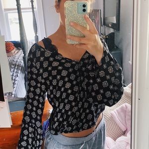 A&E Patterned Blouse